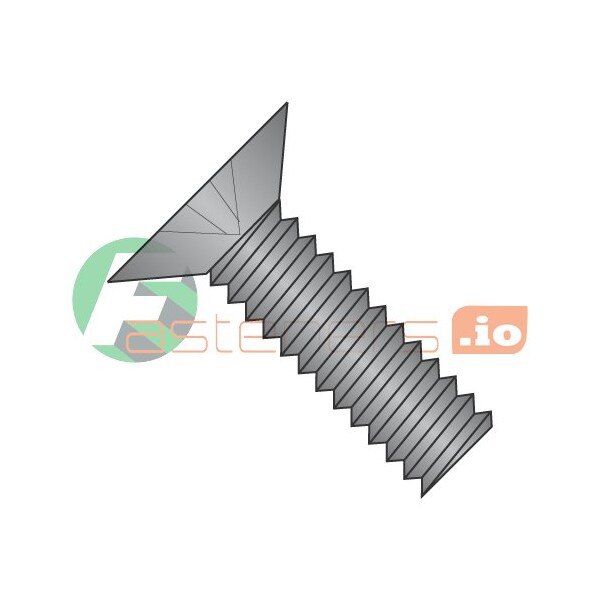 Newport Fasteners #4-40 x 3/4 in Phillips Flat Machine Screw, Black Oxide Steel, 10000 PK 742655 - main